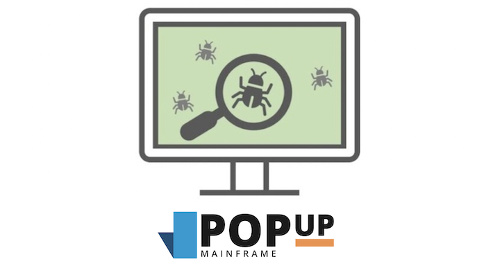 image of screen with bug on it