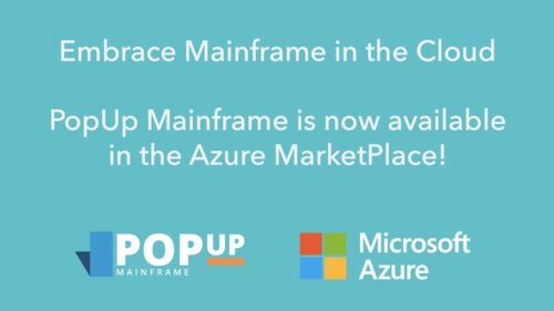 PopUp Mainframe is now available on the Microsoft Azure MarketPlace!